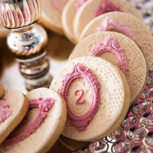 Sakolla Photo Frame Silicone Mold - 3 Pack Picture Fondant Candy Chocolate Molds Cake Decorating, Sugar, Gum Paste, Chocolate, Cookies, Resin, Polymer Clay - Pink - color: Photo Frame/Red