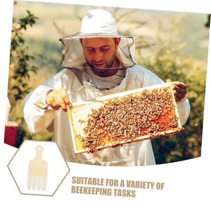 Ciieeo 2pcs Beekeeper Extracting Scraper Hive Scraper Tool 4-Row Jelly Squeegee Pen for Beekeeping Hive Maintenance