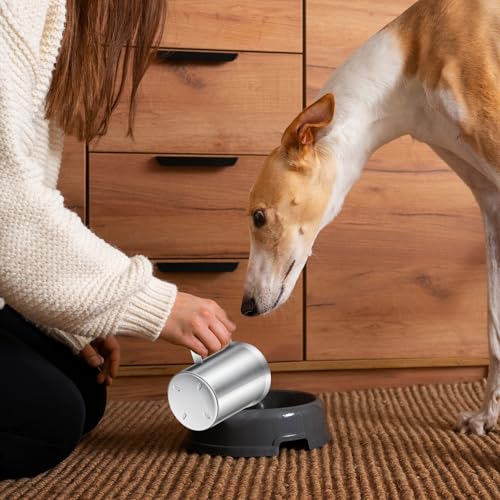 3 Cup Dog Measuring Cup,Stainless Steel Measuring Cup,Pet Food Measuring Scoop for Dogs, Cats, Birds and Small Pets,Kitchen use-Ideal for Dry Food & Treats (3CUP) - size: 3CUP