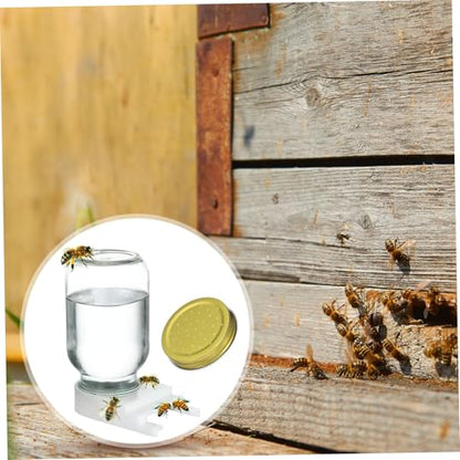 Water Feeder Lid for Beehive Entrance - Durable Beekeeping Feeder Accessory for Honeybee Watering Easy to Install Beekeeper Tool for