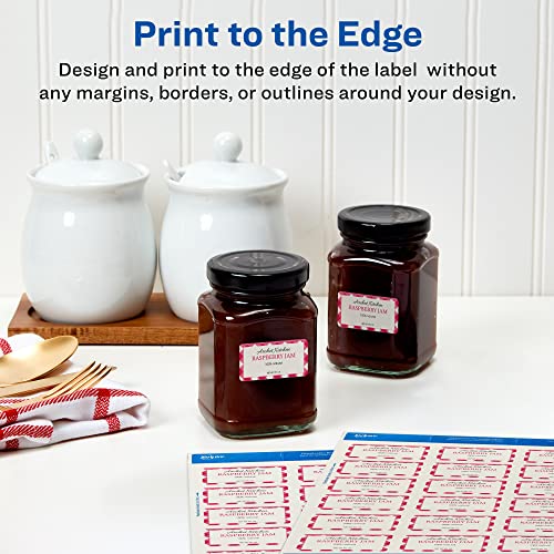 Avery Printable Dissolvable Rectangle Labels, 1-1/4" x 2-3/8", White, 90 Customizable Labels (4224) - size: One Size