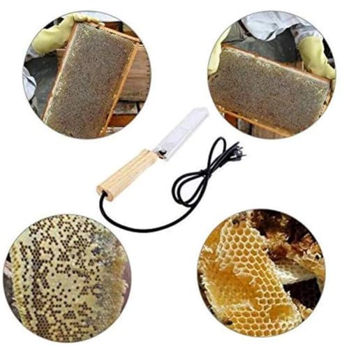Electric Honey Uncapping Knife, Beekeeping Tools, 50-180℃ Temperature Control Honey Uncapping Hot Knife, with Memory Function Beekeeping Stainless Steel Tools Extractor Equipment Beekeeping Tools