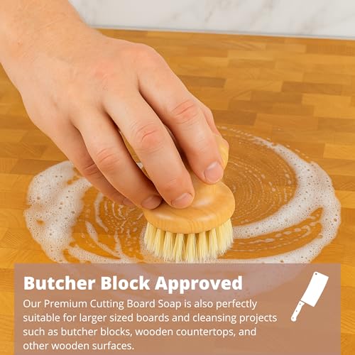 Specialist Board Cutting Board Soap by the Block & Board Company | Food Grade Finishing Wax for Wood, & Butcher Block, and Countertop | Preserves Wood | Food Grade Cleaning Solution | 8.5oz/250ml - size: Soap
