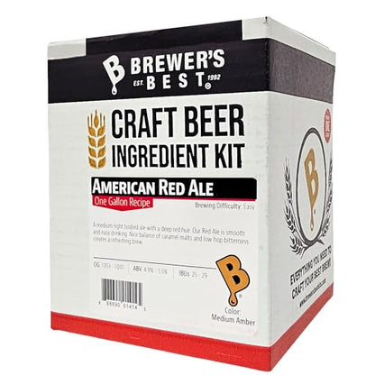 Brewer's Best One Gallon Home Brew Beer Ingredient Kit (American Red Ale)