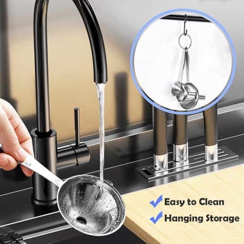 Small Stainless Steel Funnel Set, 3 Pcs Mini Kitchen Funnel for Oil & Liquid Transfer, Food Grade Metal Funnel for Filling Bottles