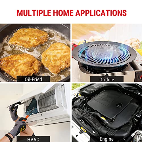 TempPro TP410 Infrared Thermometer Gun Non-Contact Laser Thermometer Gun for Cooking, Temperature Gun with Range -58℉~1022℉ for Pizza Oven Accessories, Griddle, HVAC, Engine, Gift for Dad Him Husband - style: IR Thermometer with Laser