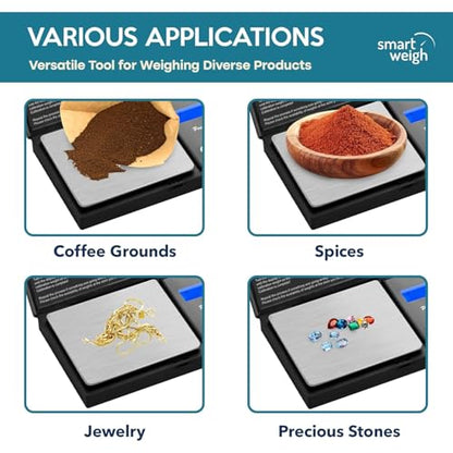 Portable Digital Scale 200g x 0.01g Accuracy,Weighing Electronic Scales Jewelry Scales Mini Digital Grams Scale Small Food Scale Ounces Grains Scale 200g Digital Pocket Gram Scale(Digital Scale) - color: Digital Scale