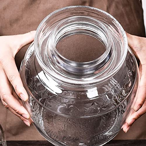 Fermentation Pickle Jar, Fermentation Kit with Water Seal, Glass Jar with Lid Paocai Jar Crock Pot for Pickles, Kimchi, Sauerkraut, Kombucha and Wine Brewing