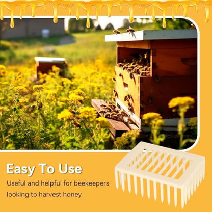Cyrank Beekeeping Rearing Box, 20PCS Queen Marker Cage Clip Bee Catcher Beekeeper Beekeeping Tools Equipment Beekeeping Supplies Beekeeper Equipment Tool