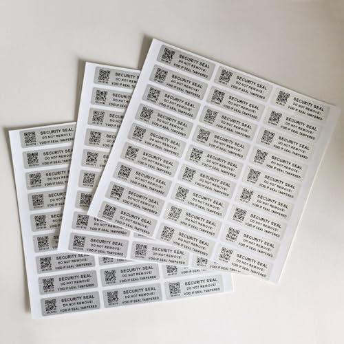 Customized Printed Tamper Evident Proof Serial Number QR Code Labels Sequential Bar Code Stickers Consecutive Security Warranty Void Label-Sealing for Package - style: custom