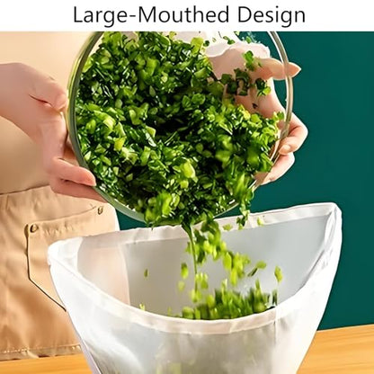 6Pcs Nut Milk Bag Bowl-Shaped Organic Cheesecloth Reusable Straining Fine Mesh Food Strainer Washable Cheesecloth for Tea Milk Juicing Almond Yogurt Coffee