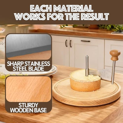 Cheese Curler Flower Maker Wheel Slicer, Stainless Steel Cheese Curler Wheel for i.a. Tete de Moine, Girolle & Chocolate, Wood Base, Suitable for Restaurants, Cafes, and Dessert Shops, Home