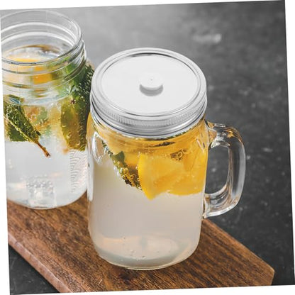 LABRIMP 2pcs Stainless Steel Vacuum Sealer Lids Kit for Food Storage and Fermentation Split Design Reusable and Safe Fits Mouth Jars Easy to Use and Clean