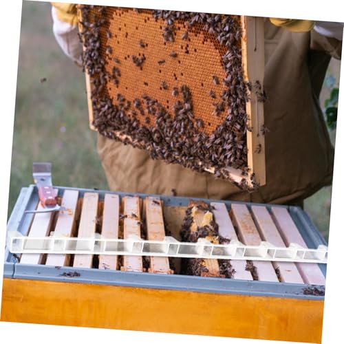 Gatuida 10pcs Plastic Beehive Frame Ends Spacers Bee Raising Tools Beekeeping Equipment Hive Management Accessories for Beehive Spacing and Protection