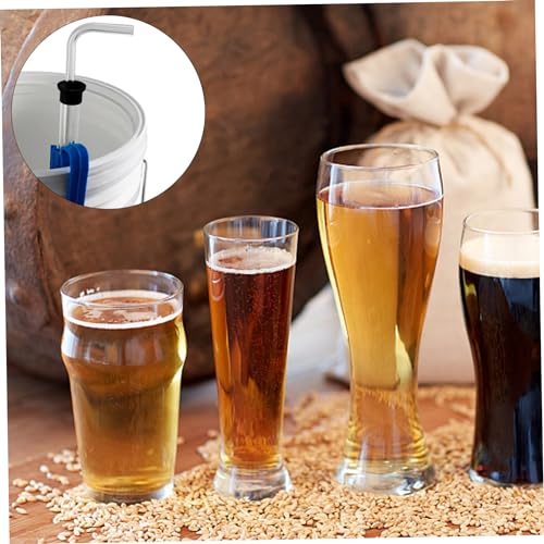 Auto Siphon Homebrew, Auto Siphon 14 Inch Homebrew Pump with Tubing and Clamp Clear Wine Making Kit for Small Batch Beer Kombucha Wine, Making Supplies