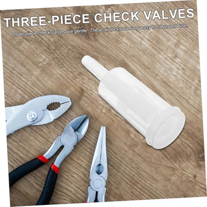 3sets Check Valves Air Locks for Home Brewing Wine and Beer Fermentation Equipment Lightweight and Easy to Replace 6pcs*3
