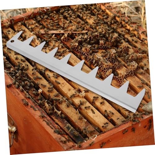 MERRYHAPY Stainless Steel Beehive Frame Spacer Tool Essential Beekeeping Equipment for Optimal Frame Spacing Smooth Hive Inspections and Convenient Tool Management