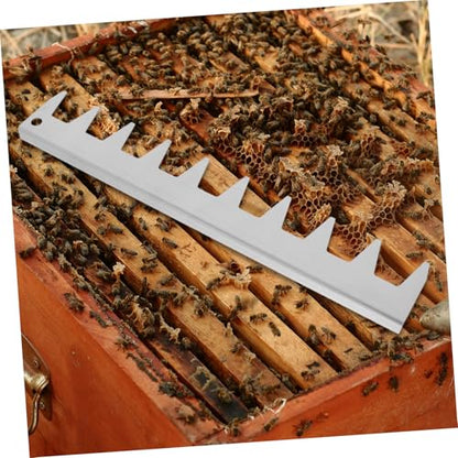MERRYHAPY Stainless Steel Beehive Frame Spacer Tool Essential Beekeeping Equipment for Optimal Frame Spacing Smooth Hive Inspections and Convenient Tool Management