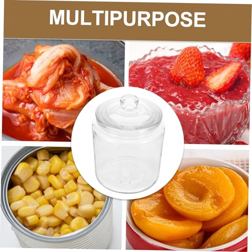 DECHOUS Airtight Glass Pickling Food Jar Capacity Clear Fermenting Canister for Kimchi Sauerkraut and More Sealing Food Storage Container