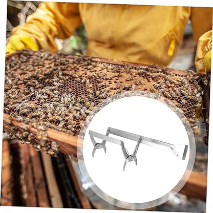 Beehive Frame Holder Lifter Metal Tool for Beekeeping Supplies Easy Honeycomb Frame Removal Convenient Hive Maintenance Equipment