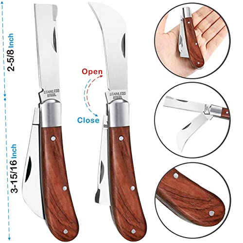 Garden Grafting Tool Kit for Fruit Trees, Includes Grafting Knife, Grafting Tape, Plant Twist Ties for Propagation
