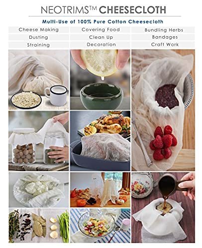Muslin Cheese Cloth for Straining, Cheese Making,Baking. Ultra Fine Mesh Density,Extra Wide 150cms Width x 2 Meters. Reusable Sustainable 100% Cotton,Unbleached. 2mts - size: 2 meters