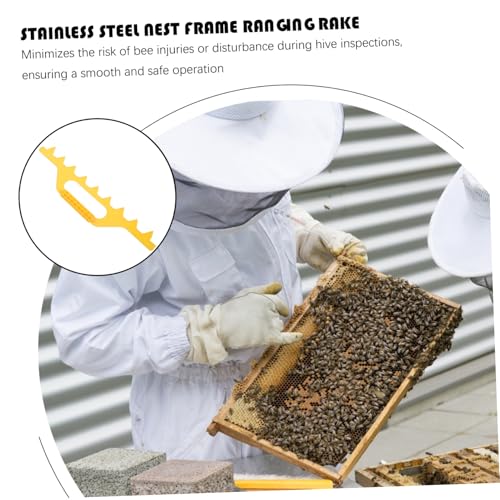 Toddmomy Beehive Frame Spacer Tool Hive Spacer for Beekeeping Frame Holder for Beehive Lightweight Plastic Bee Hive Tool