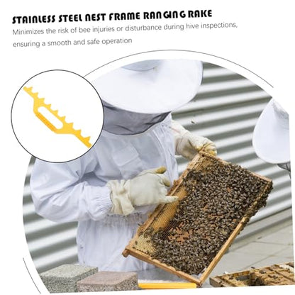 Toddmomy Beehive Frame Spacer Tool Hive Spacer for Beekeeping Frame Holder for Beehive Lightweight Plastic Bee Hive Tool