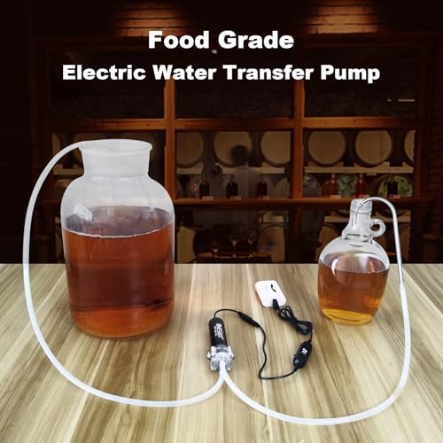 Food Grade Electric Water Transfer Pump Siphon Self-Priming Small Water Pump Portable USB 5V 2L/Min Adjustable Flow for Home Brew Wine, Beer, Kombucha, Ice Maker, Bottled Water, Coffee, Cooking - color: Usb-5v-water Pump
