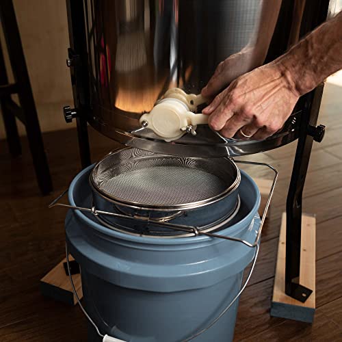 VIVO Double Sieve Stainless Steel Honey Strainer, BEE-V101H | Bee Keeping Equipment Filter