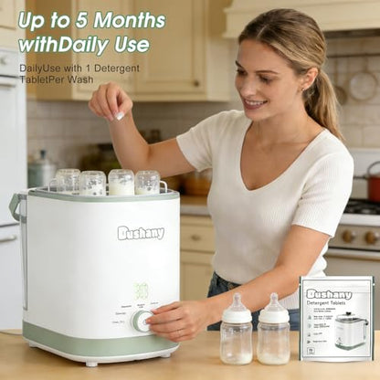Descaling Tablets 150 PCS for Momcozy Baby Brezza Grownsy Papablic Momfann Bottle Washer - Detergent Tablets for All Brands Bottles Washers Machines