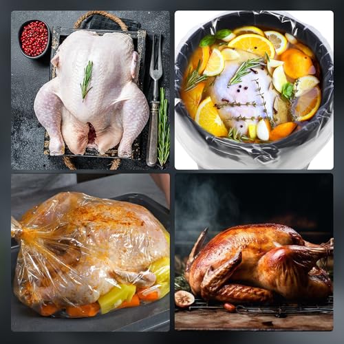 5 Gallon Bucket Liner Bags, 4Mil 12pcs 22x27.5 inches(Excluding Bucket), Turkey Brine Bag Food Grade Bags for Marinading and Brining, BPA Free, Extra Heavy Duty Leak Proof, Great for Food Storage