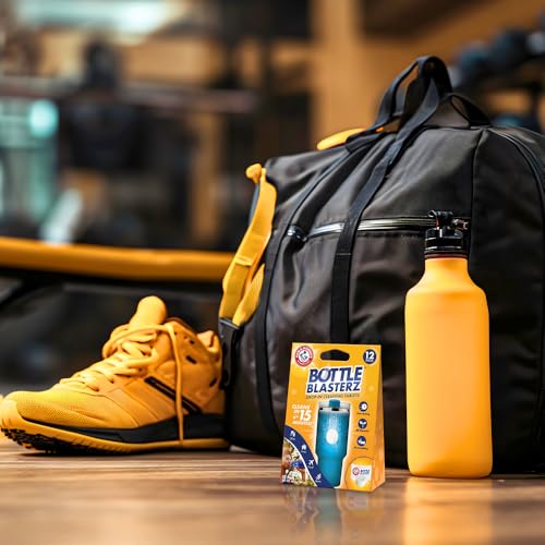 Arm & Hammer Bottle Blasterz - Drop-In Cleaning Tablets - Perfect for Water Bottles, Tumblers, and Coolers - All-Natural Ingredients, Eliminates Odors, Fast-Acting, Individually Packed (12 Count)