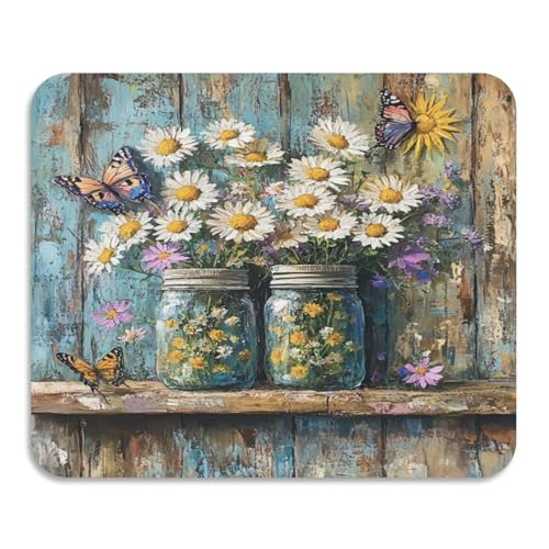 Butterfly Jars Dish Drying Mat for Kitchen Counter Highly Absorbent Coffee Maker Mat Heat Resistant Dish Rack Pad for Racks Sink Draining Utensils 19.7" x 15.7" - size: 19.7x15.7inch