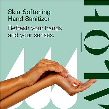 ALŌH Sanitizing Hand Gel 2-pack | Peppermint Eucalyptus + Aloe | 70% Alcohol Hydrating Hand Sanitizer Gel with Essential Oil, for Kids & Adults | 8oz Bottle (Set of 2) - color: Peppermint Eucalyptus + Aloe (2 Pack)