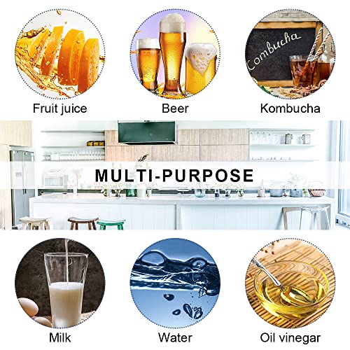 ZEBEIYU Swing Top Glass Bottles 4 oz With Flip Airtight Lids for Home Brewing, Beverages, Oil, Vinegar, Water, Soda, Kefir, Limoncello, Homemade liquor, vanilla（10 Pack - size: 4 oz