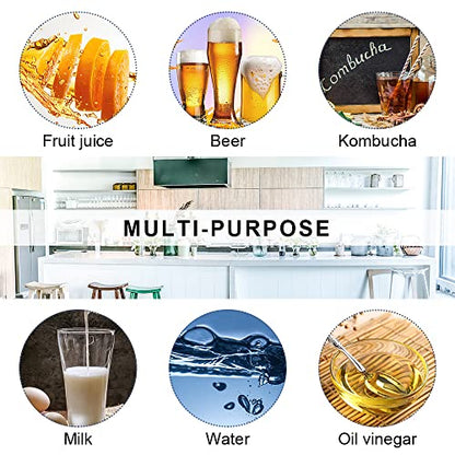 ZEBEIYU 10 Pack Swing Top Glass Bottles 8.5 oz,Flip Top Beer Brewing Bottles for Kombucha, Homemade, Kefir, Water, Beverages, Soda, Oil, Vinegar, Fermentation,Limoncello - size: 8.5 oz