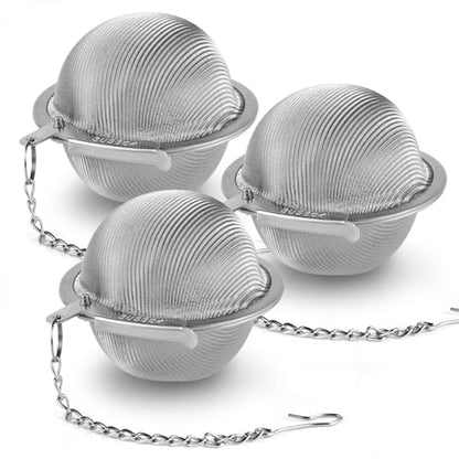304 Stainless Steel Tea Strainers for Loose Tea Infuser Ball, Extra-Fine Mesh Tea Ball, Tea Holder Loose Leaf Tea Steeper, Tea Diffuser for Rooibos, Black Tea, Herbal & Spices (Small x 3) - size: Small - 3 Pack