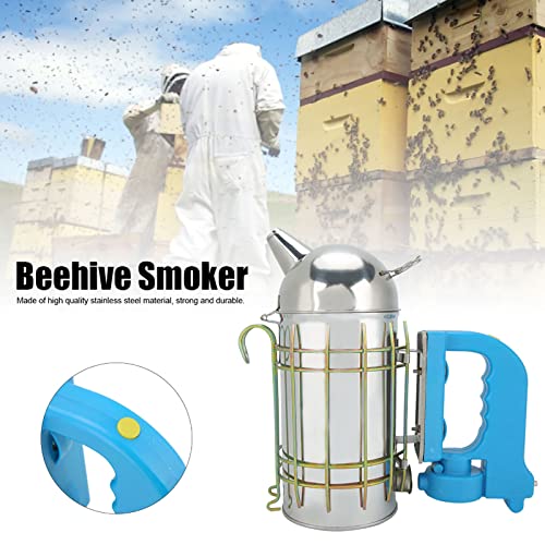 Stainless Steel Electric Beehive Smoker,Honey Keeper Beehive Smoker Handle Set for Apiculture Supplies,and Beekeeping Equipment Beginners Professionals