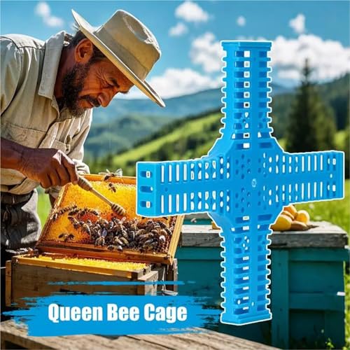 10pcs Queen Bee Cage Keeping Supplies Rearing Kit Portable Beekeeper Traps Isolation Equipment Frame for Transporting