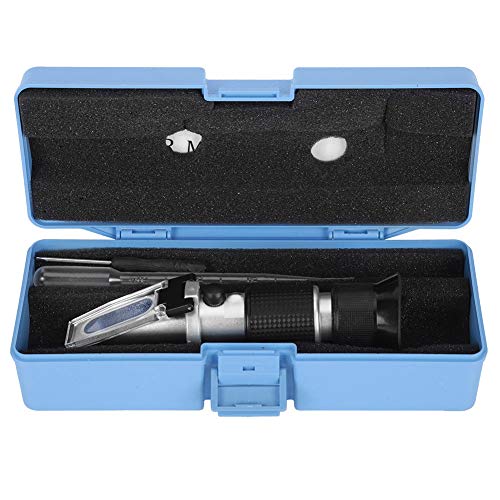 Refractometer with ATC, RHB-10ATC Digital Handheld 0-80% Meter, 0.1% Refractometer for Beer Wine Brewing