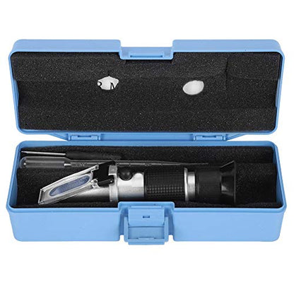 Refractometer with ATC, RHB-10ATC Digital Handheld 0-80% Meter, 0.1% Refractometer for Beer Wine Brewing