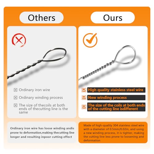 Cheese Slicer & Cheese Cutter Stainless Steel Cheese Slicers with Cutting Wire replacement device & 4 Replacement Wires.for Block Cheese, Butter & Fruit etc.