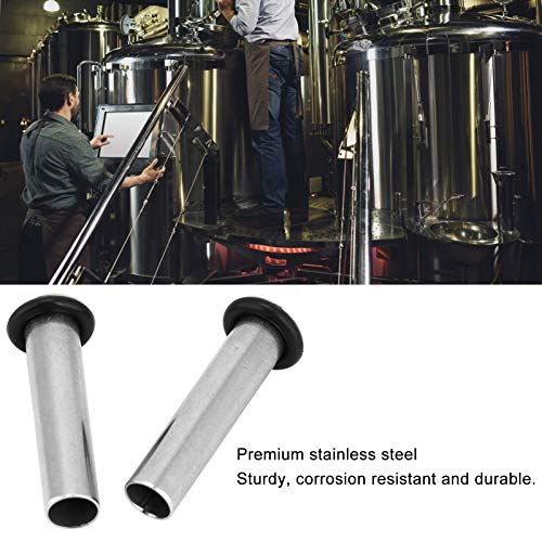 Fdit 2Pcs Stainless Steel Dip Tube Gas in for Homebrew Draft Beer Cornelius Corny Keg Home Beer Brewing Accessories