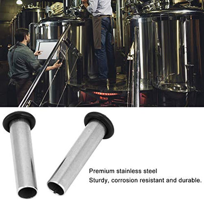 Fdit 2Pcs Stainless Steel Dip Tube Gas in for Homebrew Draft Beer Cornelius Corny Keg Home Beer Brewing Accessories