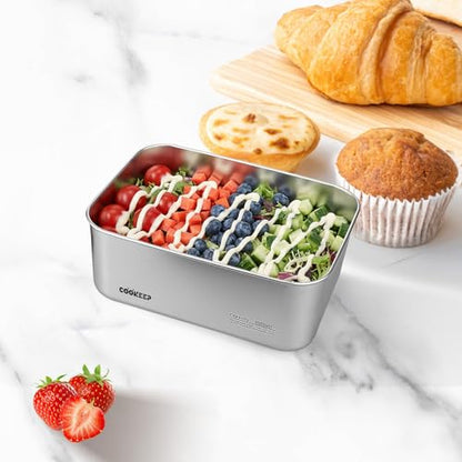 34oz/1000ml Stainless Steel Food Containers, Stainless Steel Containers with Lids,Snack Containers,Lunch Box,Easy Clean,Airtight&Leakproof for Kitchen Storage,Dishwasher safe,BPA-Free - size: Small Box(34oz/1000ml)