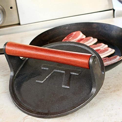 Outset Cast Iron, 8 x 8 x 3.25 inches, Round Grill Press - style: Round Grill Press