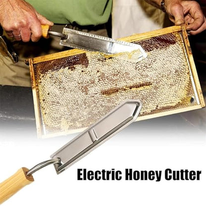 Electric Honey Uncapping Knife, Stainless Steel Honey Uncapping Scraper, Honey Wax Scraper, Easy to Clean, for Honey Beekeeping