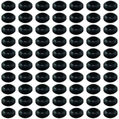 70PCS Fermentation Bucket Sealing Air Gaskets Mason Jar Rubber Gaskets 3/8inch ID for Straws Airlock Devices Air Release Valves Wine Fermentation Lids Black