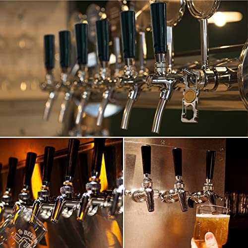 MRbrew 2 PCS Plastic Beer Tap Handle, 3/18” Beer Faucet Black Handle for Commercial Standard American Threading fit Bars, Restaurants, Home Bars, Weddings, Parties or Home Brewing Setups - size: 2 Pieces